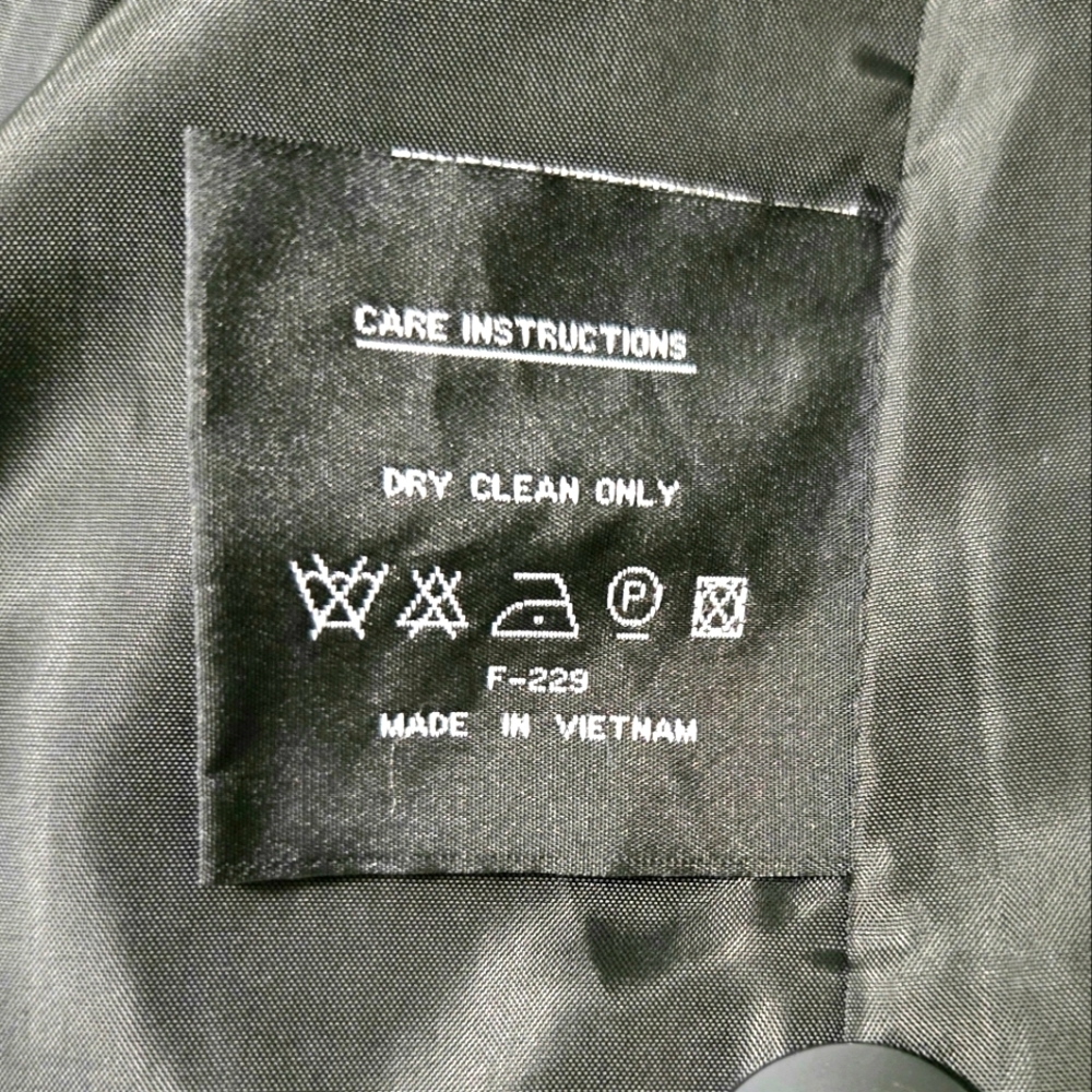 Fleet Street LDT. Black wool Coat. 1X. - Picture 14 of 15